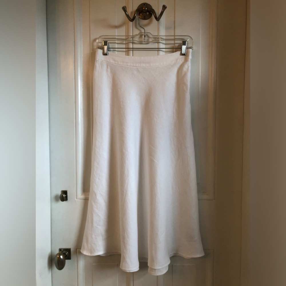 Boden size 4 white linen skirt.
